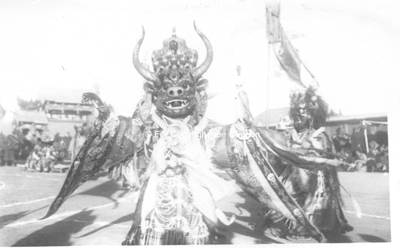 Tsam dance. Choijoo, the Lord of Death. Film Archives K-24829